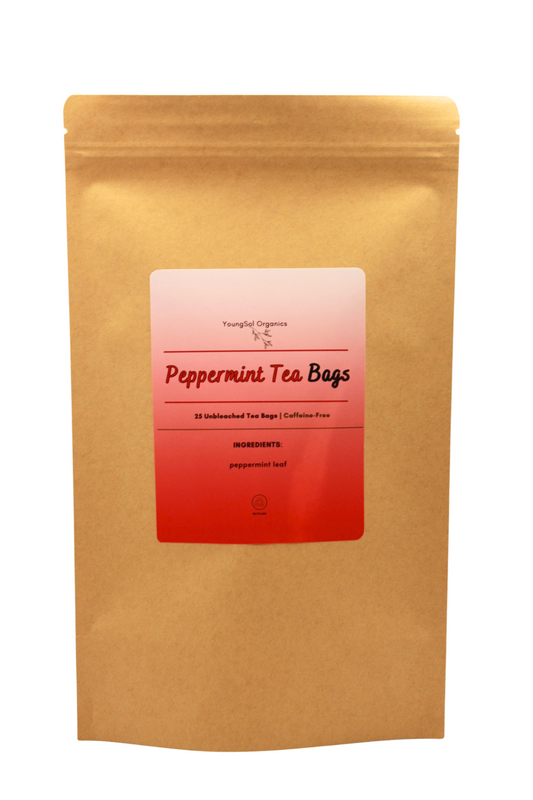 Bolsitas de té de menta piperita